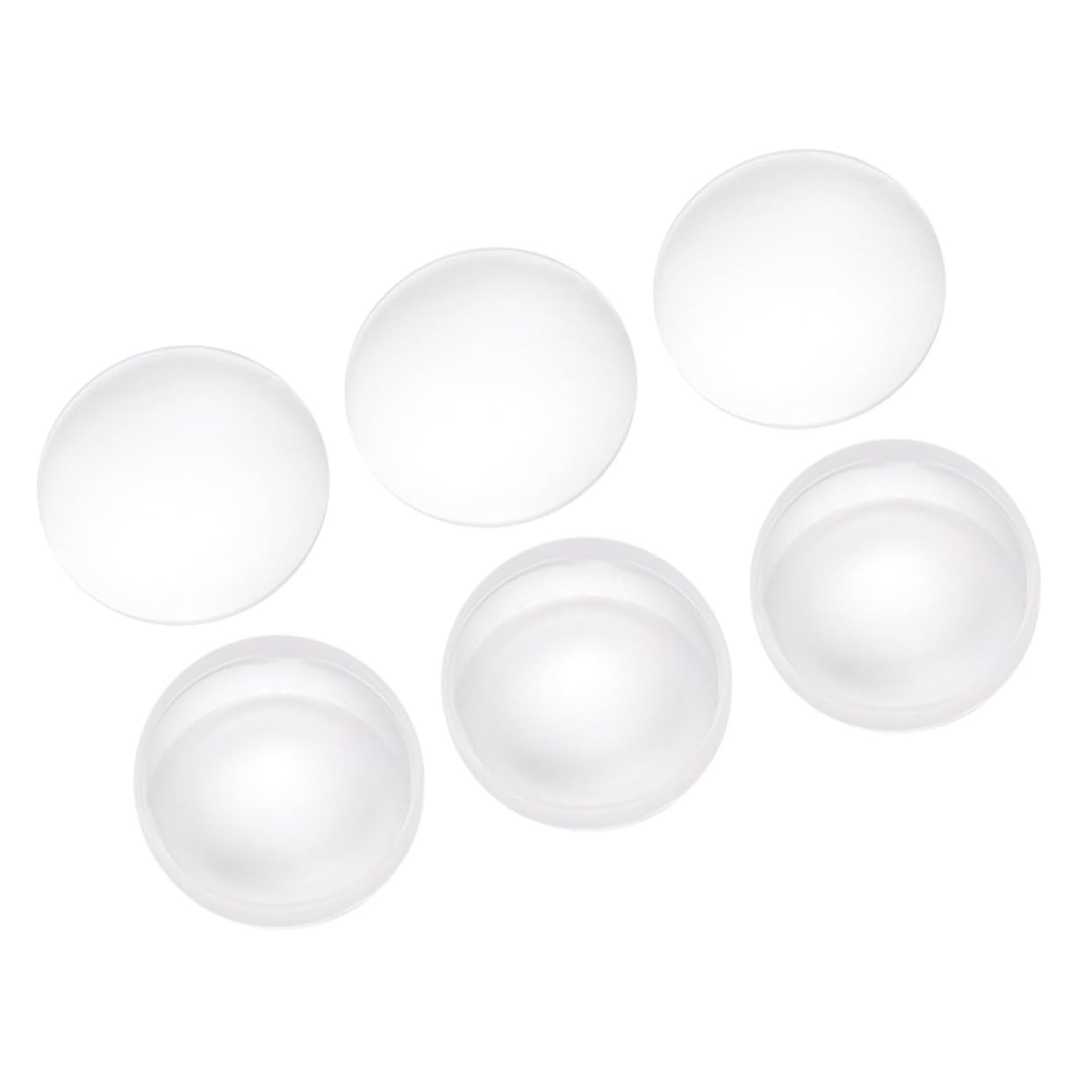 OUNONA Lot De 5 Lentilles Optiques En Verre 42 Mm Double Convexe Longueur Focale 42 Mm Pour Laboratoires Scientifiques 6 Pièces X 5