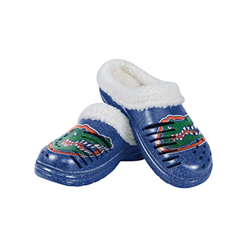 FOCO Florida Gators NCAA Womens Sherpa Lined Glitter Clog - XL