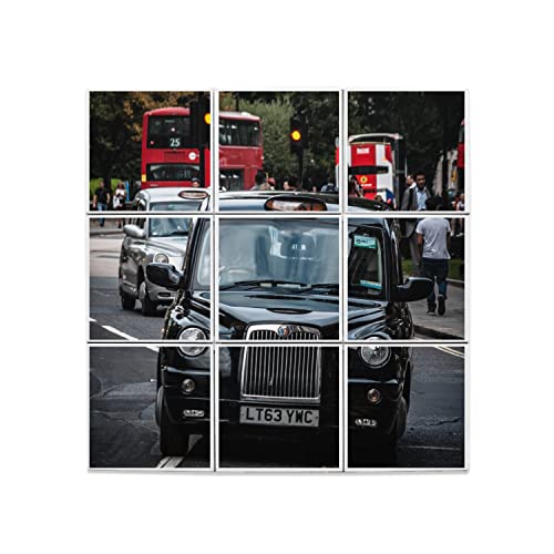 Carreaux céramique décoratifs Londres taxi noir paysage urbain