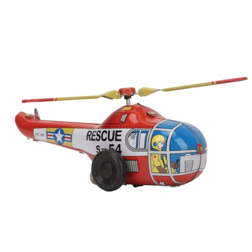 Brinquedo Avião Relógio, Helicóptero Brinquedo Relógio Metal Ferro Vintage Enrolamento Relógio Avião