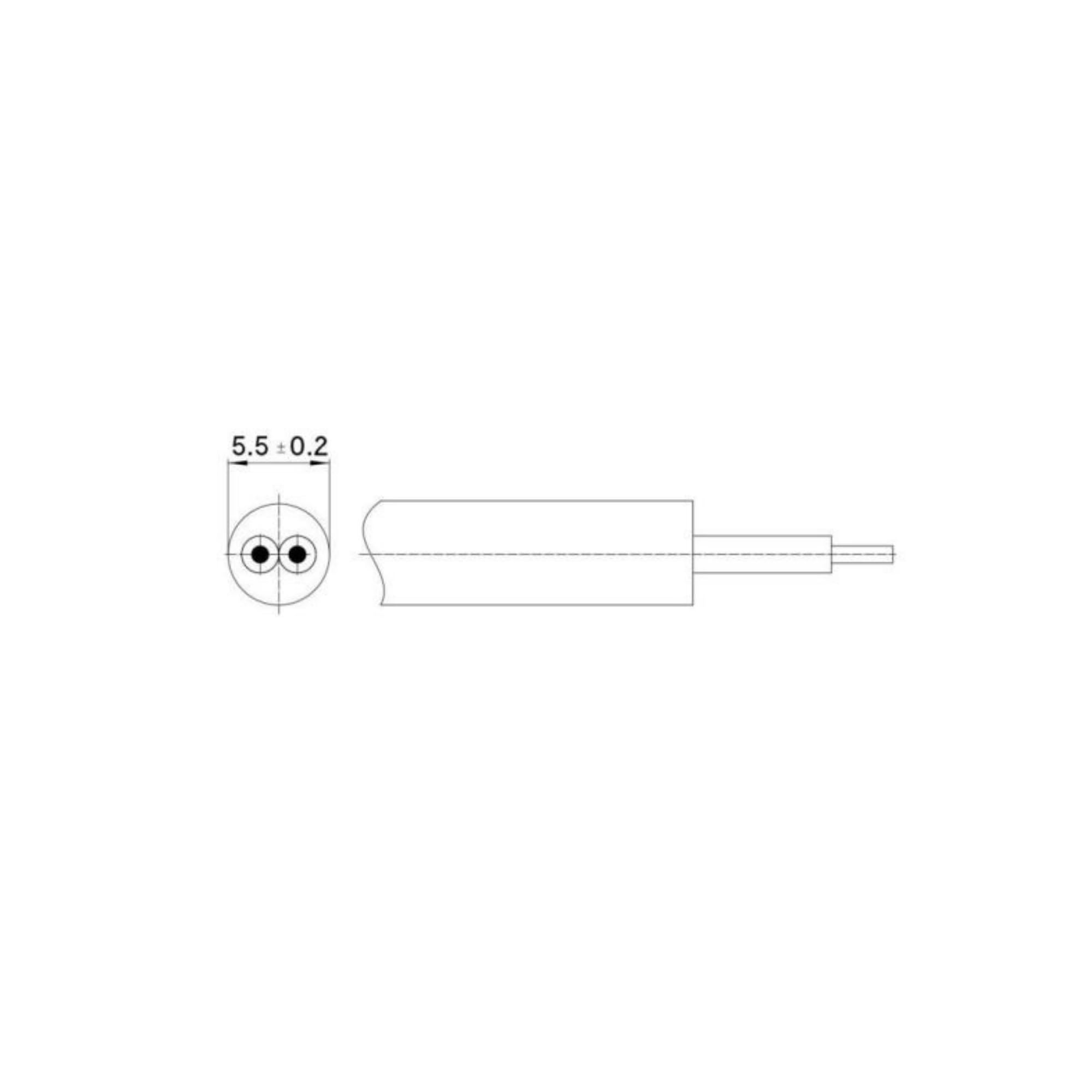 Câble Électrique 25m 2x0.75mm² Noir | H03VV-F Flexible Double Isolation PVC | Installation Intérieure/Extérieure | Résistant | Parfait pour Lampes, Appliques, Connexions, Projets Maison