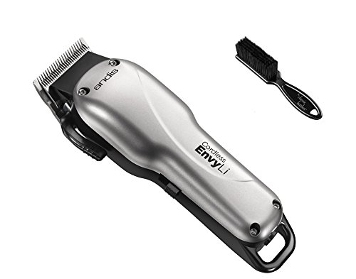 Andis Cordless Envy Li Adjustable Blade Clipper with The Classic Barber Blade Brush Bundle