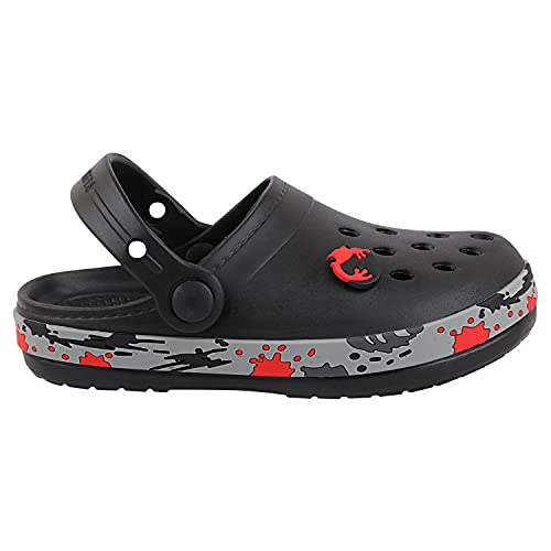 Image of URJO Splash Kid's Clogs /Sandals with Adjustable Back Strap Ultra Soft & Flexibility Anti Skid Comfortable Waterproof Daily Mules Clogs /Sandals Boy's & Girl's