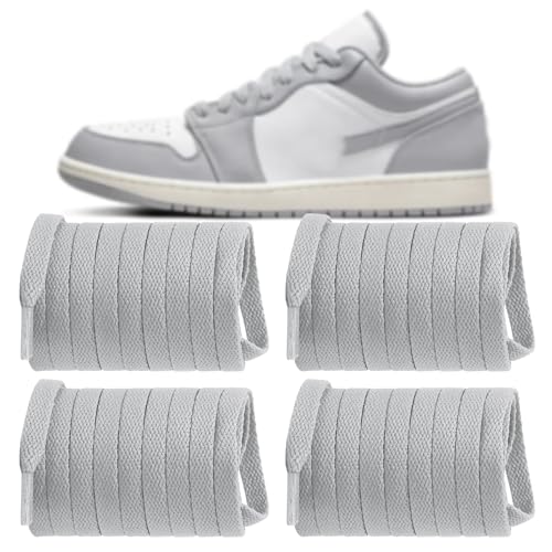 UamGlsob �C�Ђ� 2�y�A Air Jordan 1/2/3/4/5/6/7/8 �X�j�[�J�[�p 5/16�C���`(8mm) �t���b�g�A�X���`�b�N�V���[���[�X �����p�X�g�����O, ���C�g�O���[, 45"/115cm