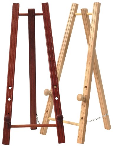 Staffelei Präsentationsstaffelei witterungsbeständig Farbe: natur Höhe 65cm