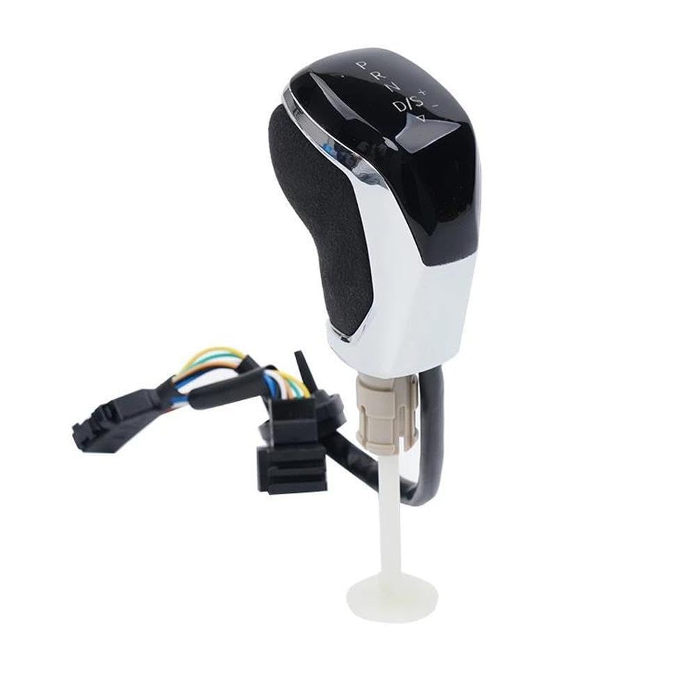 Sxqpocar Blacksilver-White Led Shift Electronic Shift Handle For Golf Mk6 Mk7 For Passat B7 B8 For Tiguan Mk2 Shift Lever Head(Blacksilver-White)