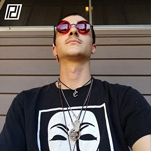 Image of PROUDDEMON Retro Gothic Steampunk Sunglasses for Women Men Round Lens Metal Frame