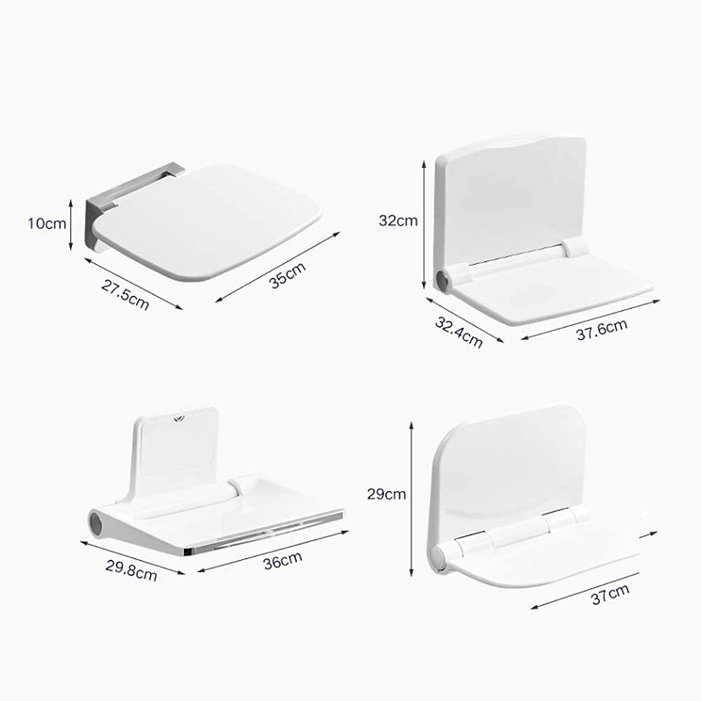 Asiento para Ducha, Acero Inoxidable, Plegable, Duradero, Soportes para Montaje en Pared, sillas, taburetes para baño, Taburete para Ducha Taburete para Ducha con Asiento Giratorio