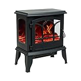 FLAME&SHADE Electric Fireplace Stove, 20 inch Portable Freestanding Space Heater for Indoor use