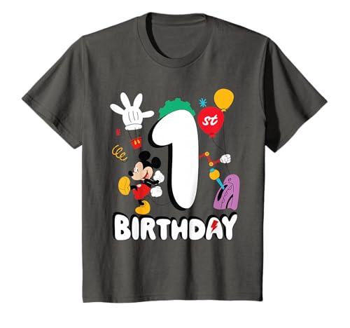 Disney Jr. Mickey Mouse First 1st Birthday Party Gift T-Shirt