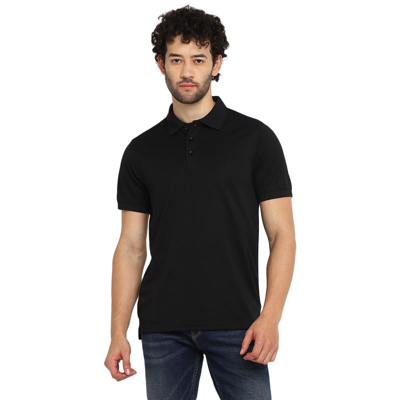 Image of Southern Alps Polo Collar T-Shirt with Moisture Wicking for Men