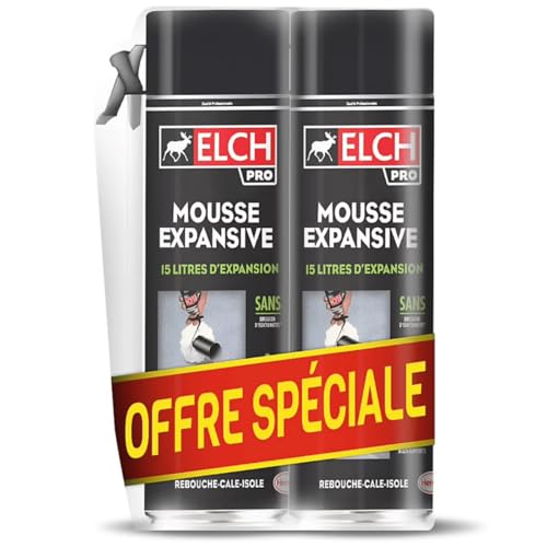 Mousse de polyuréthane, mousse de construction, mousse isolante, mousse de montage - Mousse d'expansion MultiPur (2 x 345 ml)