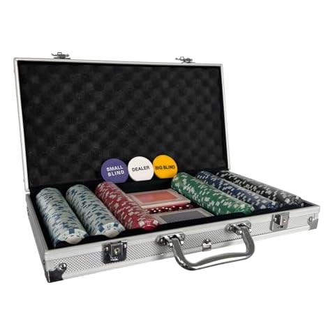 Oypla 300 Piece Poker Set with Case Cover