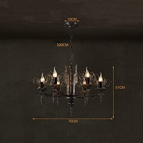 MIMMIC E14*6-Light Chandelier Warehouse Vintage Retro Wrought Iron Ceiling Pendant Light Industrial Steampunk Adjustable Hanging Lamp for Clothing Farm Pub Restaurant Bar Decor Lantern Durable steampunk buy now online MIMMIC E14*6-Light Chandelier Warehouse Vintage Retro Wrought Iron Ceiling Pendant Light Industrial Steampunk Adjustable Hanging Lamp for Clothing Farm Pub Restaurant Bar Decor Lantern Durable steampunk buy now online
