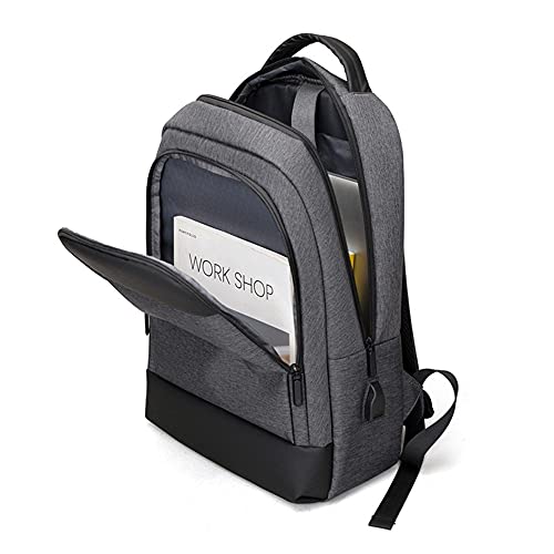 Mochila de negocio casual impermeable para llevar el portátil con USB 7