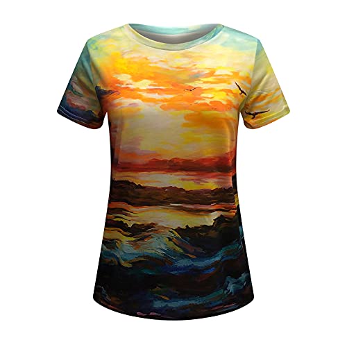 Camisetas femininas plus size com estampa geométrica, manga comprida, casual, gola redonda, para tra