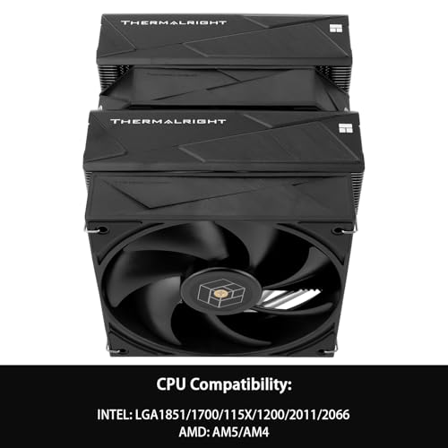 Image of Thermalright Royal Pretor 130 CPU Air Cooler, Computer Double Towers Radiator, 6 Heat Pipes CPU Cooler, Dual PWM Fans,High Performance PC Cooling,for AM4 /AM5;Intel 1851 /1700 /115x /1200 /2011