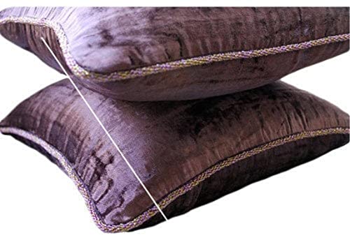 Fabric Mart Direct Prune Housses De Coussin, Couleur Unie Bead Cord Jettent des Oreillers Couvrent, 40x40 cm Housses De Coussin, Velours Jettent des Oreillers...