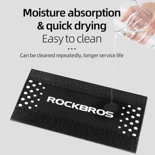 ROCKBROS Protector para Cadena de Bicicleta 2PCS, Cubierta de Cadena con Hook and Loop, Tela Lavable y Removible para MTB y Bicicletas de Ruta miniatura 6
