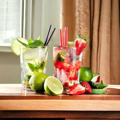 Jogo Conjunto Kit 6 UND Copo De Vidro 310 ML Água Suco Refrigerante Drink PremiumFBK