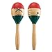 World Rhythm MAR56-NT Naturholz Maracas, handbemalt - Full Size Paar
