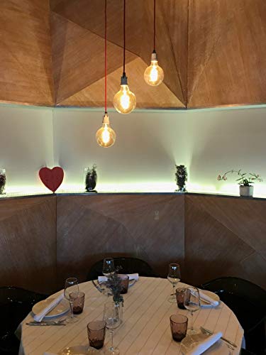 8x greenandco® Vintage gloeilamp vervangt 35W E27 G95 5W 400lm 2000K extra warm wit 360° 230V flikkervrij, niet-dimbaar - Afbeelding 6