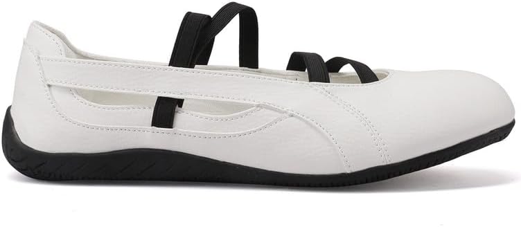 MAVMAX Mary Jane Shoes Ballet Sneakers for Women Casual Sneakers with Elastic Strap Non Slip Women's Ballet Flats with Foam Insole for Comfortable Daily Outgoing Work - Image 6