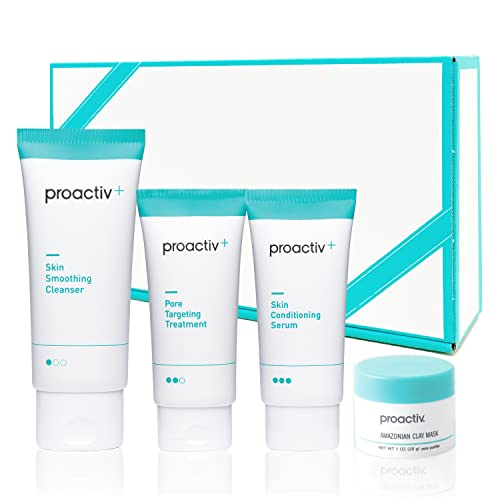 (旧モデル)プロアクティブ + 薬 用 スマートセット(30日分) & アマゾニアンクレイマスク(28g)x1付き Proactiv 日焼け止め 紫外線 ケア にきび ニキビ ( スキンスムージングクレンザー(60g)×1 ポアターゲティングトリートメント(30g)×1 スキンコンディショニングセラム(30g)×1 )【公式】【医薬部外品】