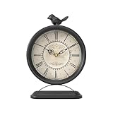 ChimeTide Reloj de mesa vintage con pájaro, regalo (9 pulgadas