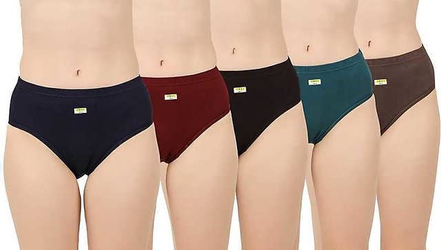 GenericAeran Traders Women Cotton Hipster Inner Elastic Panties in