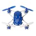 Hubsan H111 Q4 Nano Drone Quadcopter - World's Smallest Mini Kids Drone - 2.4 GHz 4CH RC Drone - Exclusive Blue