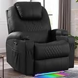 WISHDEER Power Recliner with Heat and Massage