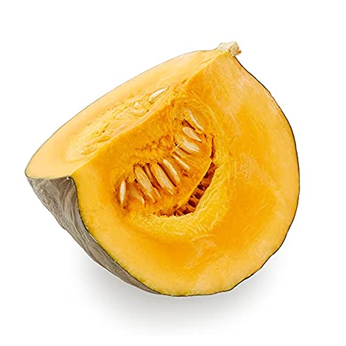 Amae Japanese Pumpkin Handpicked segment-cut (1kg) Green skin with orange-yellow flesh