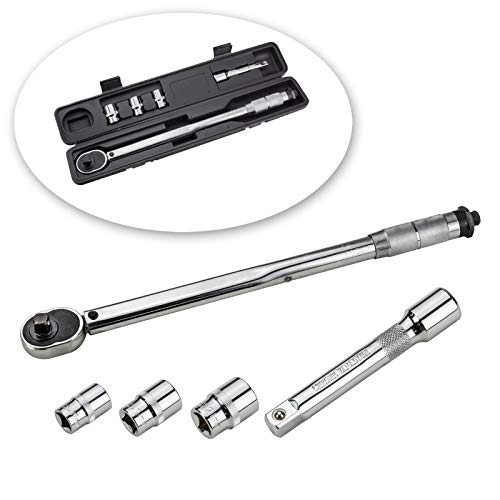 DEMA Drehmomentschlüssel 1/2 Zoll 28-210 Nm – Ratsche, Drehmoment-Ratsche, Knarre – präzise, robust, mit Zubehör – Auto, Reifenwechsel, Werkstatt, KFZ, Heimwerker