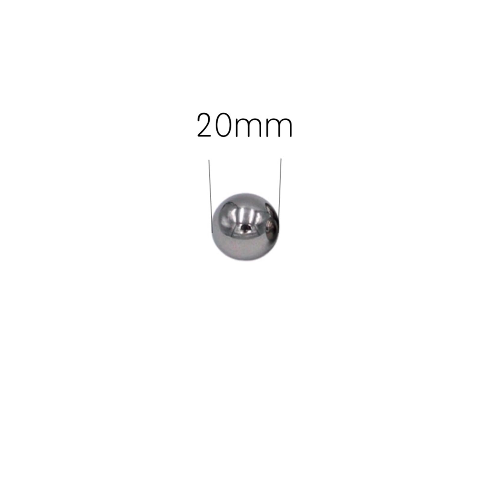 Kulki ze stali nierdzewnej AISI304 o średnicy 20 mm, precyzyjne, z litego łożyska kulkowego G100 (10 szt.)