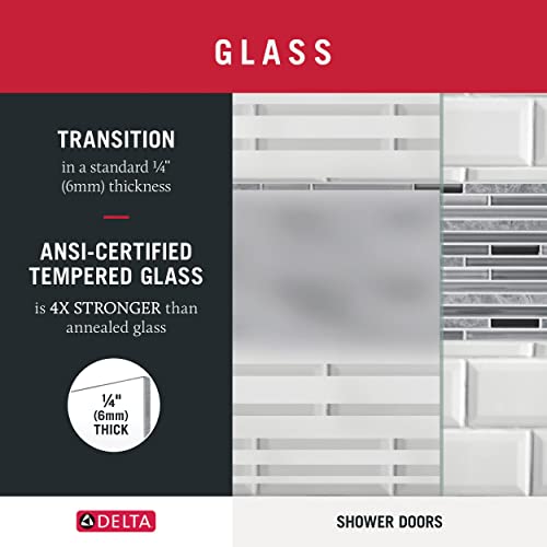 Delta Smcs486-Brz-R Classic Sliding Shower Door, Bronze #TOP4