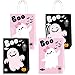 16 Pcs Halloween Black and Pink Little Boo Gift Bag Happy Boo Day Party Paper Gift Bags Boo Birthday Halloween Party Bags Cute Boo Theme Birthday Party Goody Bags Halloween Candy Bags