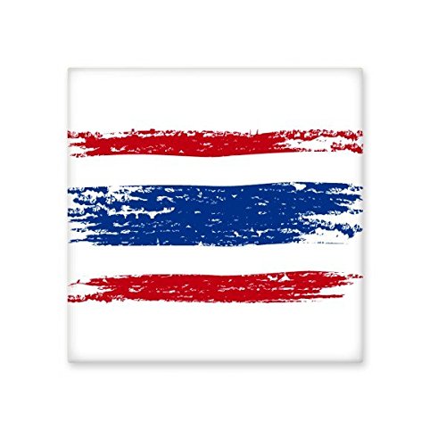Carreaux en céramique bisque Thaïlande tradition art aquarelle carré