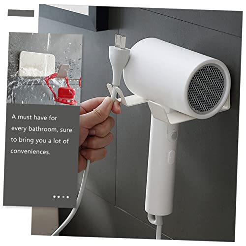 Ipetboom Rack De Secador De Cabelo 6 Peças Lanche + Prato Prateleira De Armazenamento Gancho De Barb