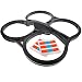 Parrot AR.Drone 2.0 * GENUINE POWER EDITION BLACK INDOOR HULL & DECALS * Foam
