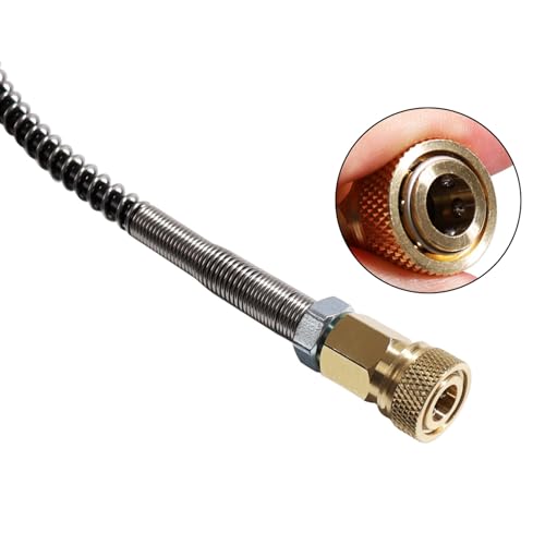 TUXING 4500PSI High Pressure PCP Paintball Fill Station Stainless Steel Valve HPA CO2 Tank DIN Charging System Black M18*1.5 - Image 7