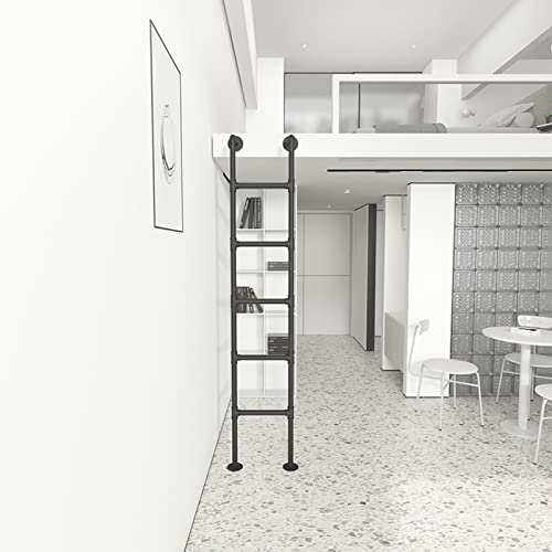 Échelle de lit superposé industrielle vertical de 100 à 170 cm avec marches larges - 4