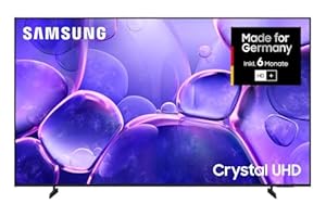 Samsung Crystal UHD U8079F 4K 65 Zoll (163 cm) LED Fernseher, Crystal Prozessor 4K, MetalStream Design, SmartThings, AI Upscaling, Gaming Hub, Knox Security, Kostenlose Inhalte, Smart TV