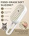 Cat Steam Brush for Shedding, Pet Steam Brush for Cats and Dog, 4 in 1 Rechargeable Cat Hair Brush, Spray Anti-Static, Massage, Cleaning, Shedding & Combing All In One, for Long & Short Haired Pets!