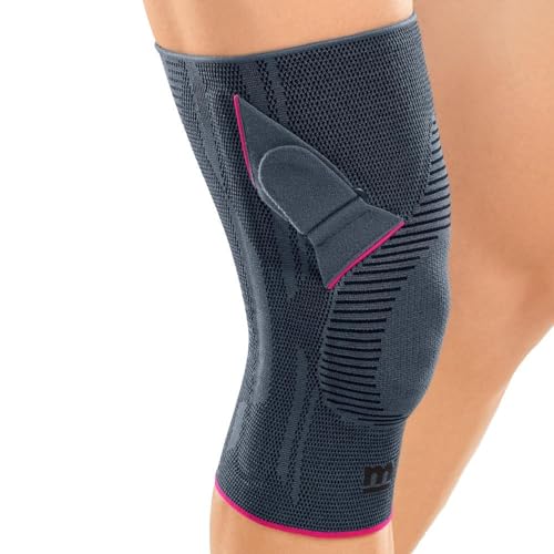 Mediano Genumedia - Rodillera de punto para hombre y mujer, 4,Right, Plateado