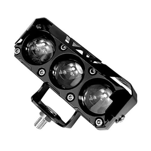 Foco LED para motocicleta antiniebla con lente de doble color compatible con coches y SUV