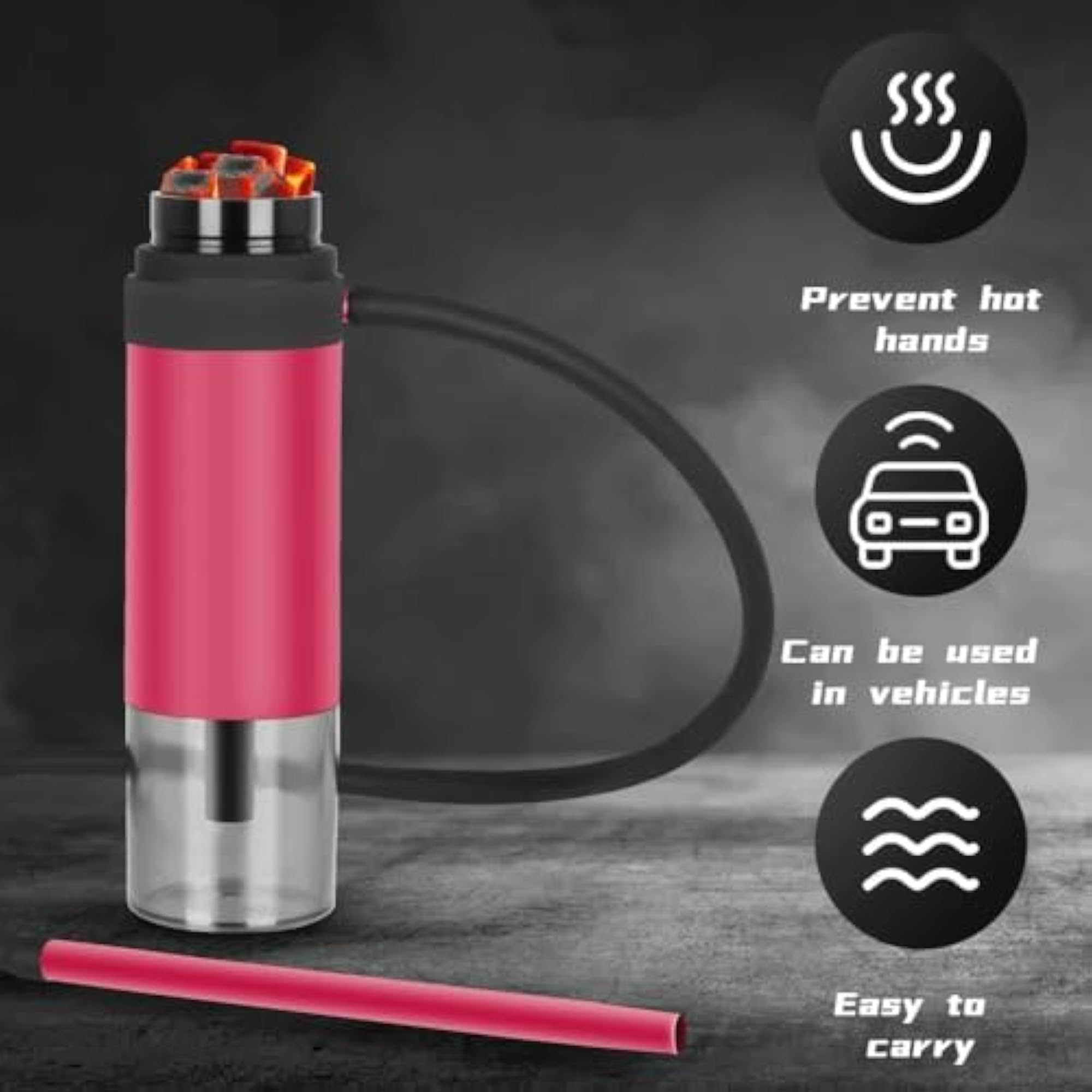 Travel Friendly Herbal Car Hookah Set