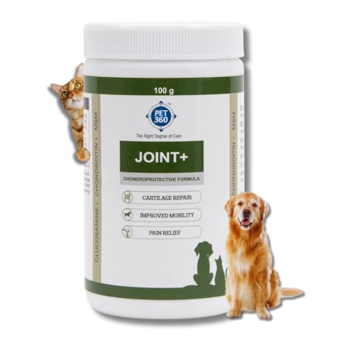 PET360 Joint+ Chondroprotective Formula | Hip, Joints, Cartilage Supplement for Dogs & Cats for Improved Mobility & Pain Relief with Glucosamine, Chondroitin, MSM | Suitable for All Breeds - 100 gm (B09MTQLLZ3) Amazon Price History, Amazon Price Tracker