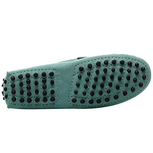 Image of ANUFER Women's Classic Suede Penny Loafers Comfort Handmade Slipper Moccasins
