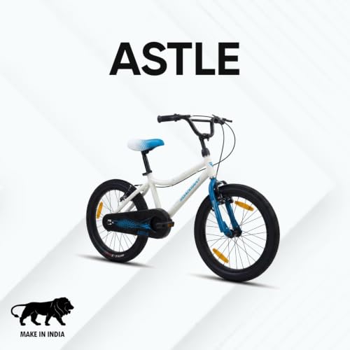 Image of ROADGIANT||Astle||BMX Series||20T||Kids Cycle||Single PIECE Crank||Light Weight Steel Frame||V-Break|| Rigid Fork||Ideal for 6+ Age||Cool White